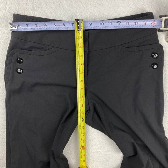 Black Button Polyester Rayon Blend - Picture 3 of 10